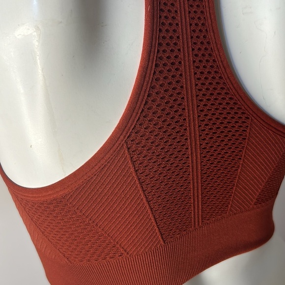 NEW BALANCE NB Ribbed Racerback Seamless‎ Athletic Tank Sports Bra Sz M - Picture 11 of 17